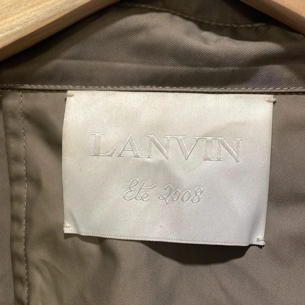 LANVIN woman’s light grey/brownish trench coat - Picture 7 of 14